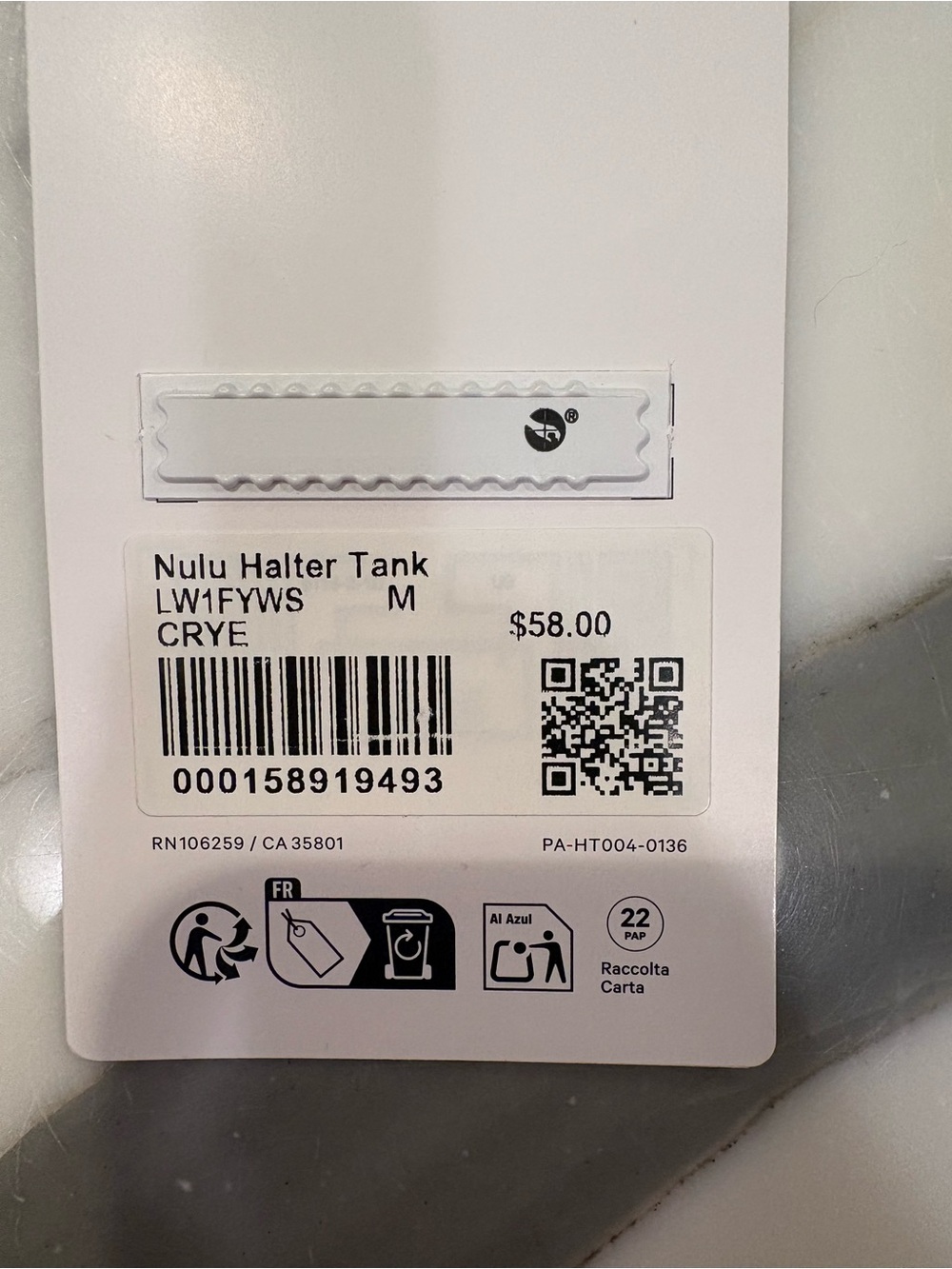 lululemon athletica Red Wundermost Halter Tank Tag - Picture 5 of 5